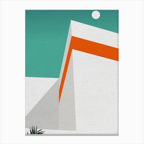 Minimal art Back of building Canvas Print