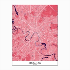 Moscow Pink Purple Canvas Print