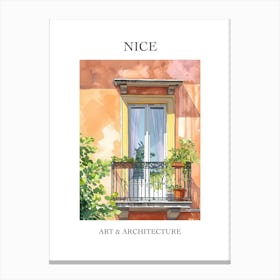 Nice Travel And Architecture Poster 3 Canvas Print