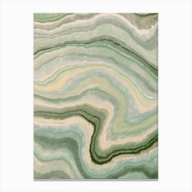 Green Agate Canvas Print