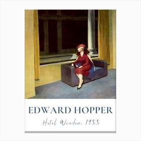 Edward Hopper Hotel Window Canvas Print