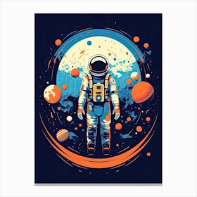 Nebula Quest: Astronaut's Discovery Canvas Print