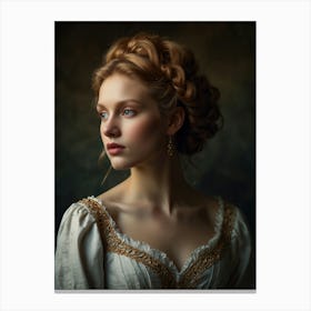 Portrait Of A Young Woman 32 Canvas Print