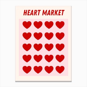 Heart Market Canvas Print