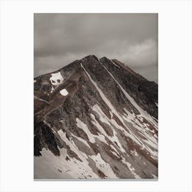 Cloudy Mountain Peak Canvas Print