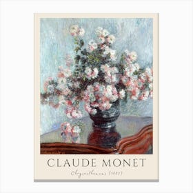 Claude Monet - Roses Canvas Print