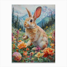 Himalayan Rabbit Painting 3 Canvas Print