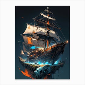 Ship In The Sky Canvas Print