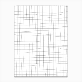 Grid White Canvas Print