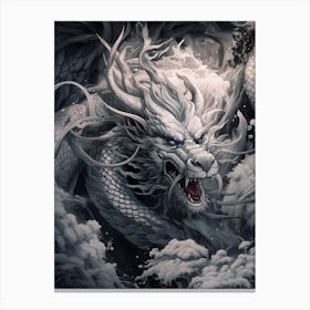 Dragon Close Up Traditional Chinese Style 5 Canvas Print