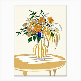 Flowers In A Vase 20 Canvas Print