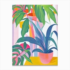 Burle Marx Philodendron Eclectic Boho Plant Canvas Print