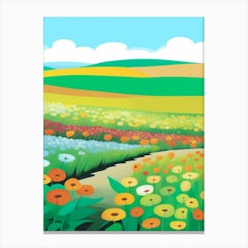 Field Of Flowers 1 Canvas Print