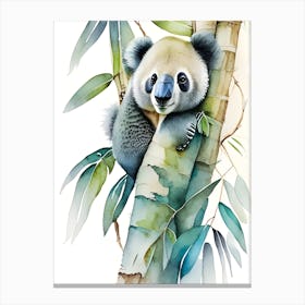 Koalainbambootree Canvas Print