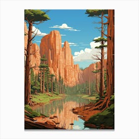 Lope National Park Pixel Art 1 Canvas Print