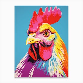 Andy Warhol Style Bird Chicken 5 Canvas Print