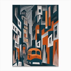 Abstract City Street 5 Canvas Print