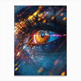 Futuristic Eye Canvas Print