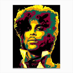 Prince Rogers Nelson Music Legend in Pop Art 2 Canvas Print