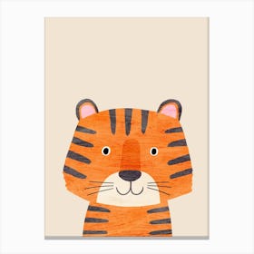 Tiger Cream Canvas Print