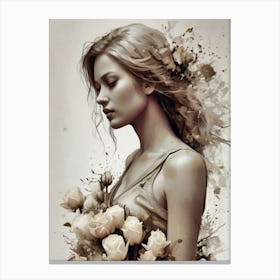 Flower Girl Canvas Print