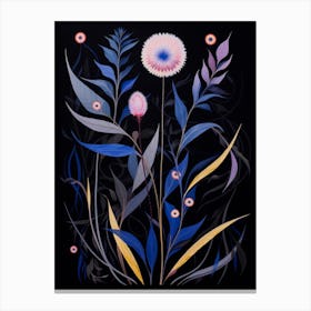 Cornflower 4 Hilma Af Klint Inspired Flower Illustration Canvas Print