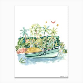 Zuari Boat Canvas Print