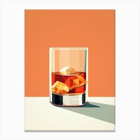 Glass Of Whiskey Canvas Print