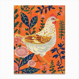 Spring Birds Chicken 7 Canvas Print