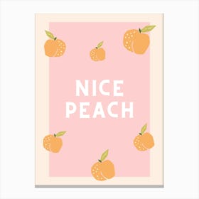 Nice Peach Canvas Print