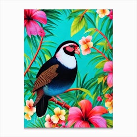 Partridge Tropical bird Canvas Print