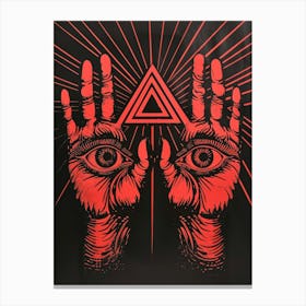 All Seeing Hands Canvas Print