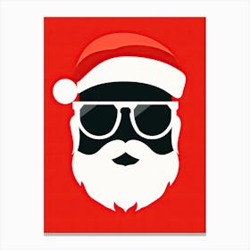 Santa Claus In Sunglasses Canvas Print