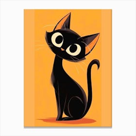 Black Cat Canvas Print