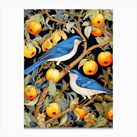 Bluebirds On A Tree 1 Canvas Print