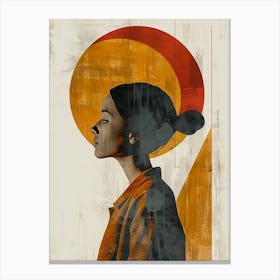 sun lady Canvas Print