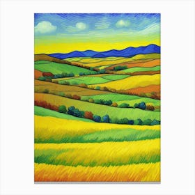 Field Of Wheat Canvas Print