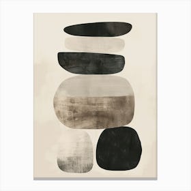 Hiroshima Stone Park Bauhaus Minimalist Canvas Print