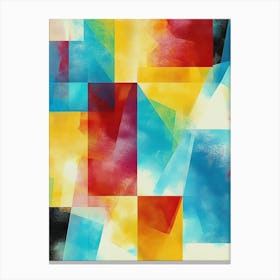 Abstract Colorful Geometric 1 Canvas Print