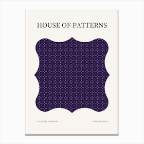 Geometric Pattern Poster 15 Canvas Print
