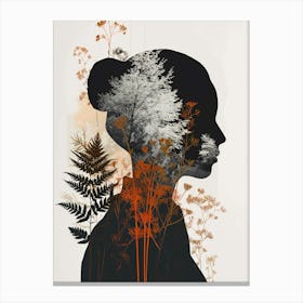 Silhouette Of A Woman 4 Canvas Print