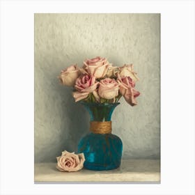 Gradually Withering Roses Canvas Print