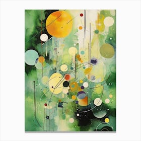 Green Abstract Symphony Canvas Print