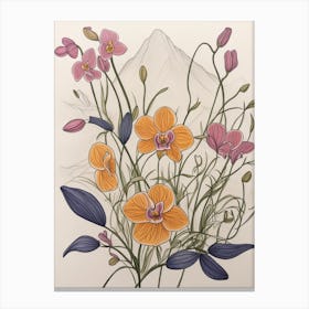 Orchids In Bloom Canvas Print