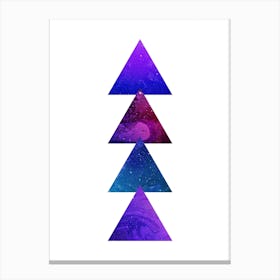 Triangular Marble Artwork Canvas Print