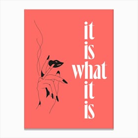 It Is What It Is Canvas Print