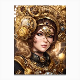 Steampunk Girl 1 Canvas Print