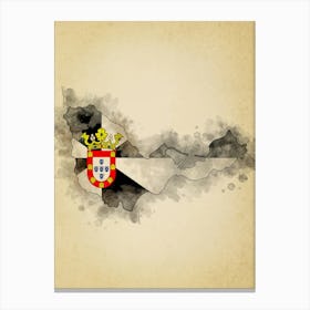 Ceuta Flag Vintage Canvas Print