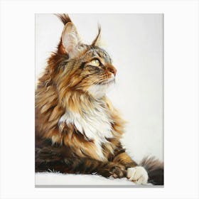 Maine Coon Painting 2 Canvas Print