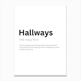 Hallways Definition Meaning Canvas Print